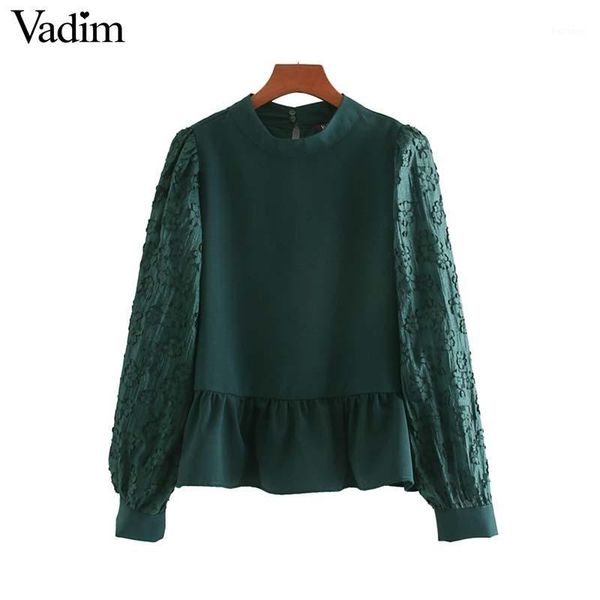 vadim women casual green spliced blouse patchwork long sleeve pleated female fashion cozy chic blusas lb6891, White
vadim women casual green spliced blouse patchwork long sleeve pleated female fashion cozy chic blusas lb6891, White