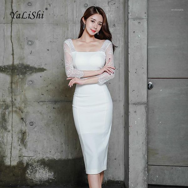 women pencil dress white black three quarter sleeve square collar backless knee-length vintage lace dress party club dresses1, Black;gray
women pencil dress white black three quarter sleeve square collar backless knee-length vintage lace dress party club dresses1, Black;gray