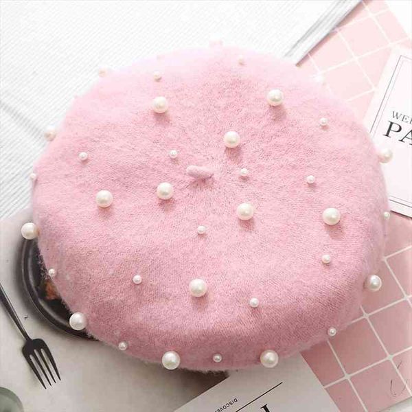 fashion women autumn winter solid color faux pearl beret warm painter cap, Blue;gray
fashion women autumn winter solid color faux pearl beret warm painter cap, Blue;gray