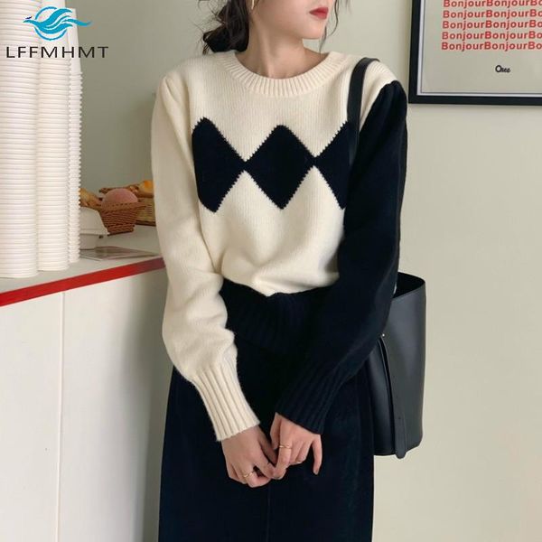 women's sweaters winter autumn women korean style vintage fashion plaid round neck sweater office lady funny chic pullover knitwear cl, White;black
women's sweaters winter autumn women korean style vintage fashion plaid round neck sweater office lady funny chic pullover knitwear cl, White;black