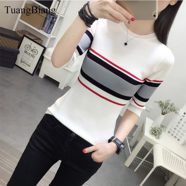 spring women half sleeve sweaters slim o-neck striped pullovers sweaters female autumn elasticity bottoming cotton jumpers 201203, White;black
spring women half sleeve sweaters slim o-neck striped pullovers sweaters female autumn elasticity bottoming cotton jumpers 201203, White;black