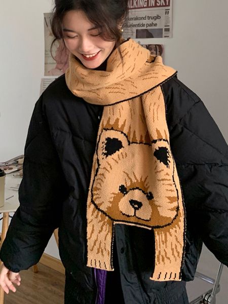bear scarf female winter korean version versatile student girl ins long warm knitted bib fashion, Blue;gray
bear scarf female winter korean version versatile student girl ins long warm knitted bib fashion, Blue;gray