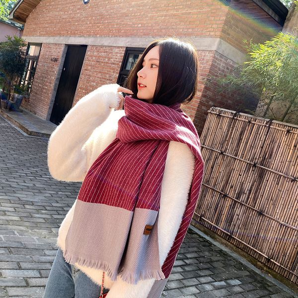 thickened imitation cashmere scarf women autumn and winter brand version versatile student shawl new high end jacquard warm scarf klwe, Blue;gray
thickened imitation cashmere scarf women autumn and winter brand version versatile student shawl new high end jacquard warm scarf klwe, Blue;gray