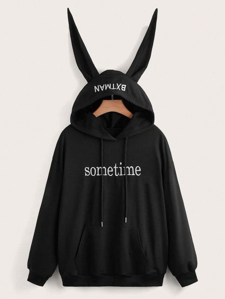 plus letter embroidery 3d ear design kangaroo pocket drawstring hoodie o9ym#, Black
plus letter embroidery 3d ear design kangaroo pocket drawstring hoodie o9ym#, Black
