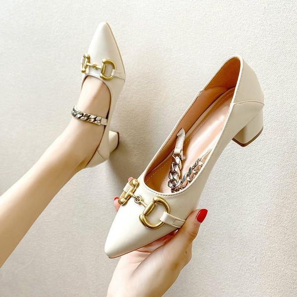 women casual pumps 2021 new spring and summer pointed toe thick heel mid-heel buckle large size classic fashion women's shoes1, Black
women casual pumps 2021 new spring and summer pointed toe thick heel mid-heel buckle large size classic fashion women's shoes1, Black