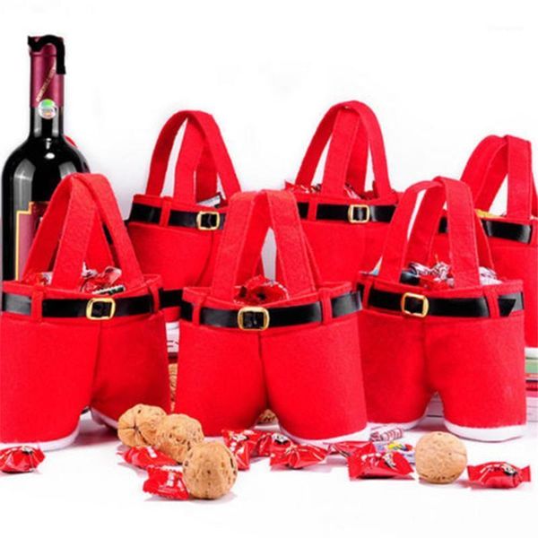 1 pc 2 size christmas buckram santa pants large handbag candy wine gift bag xmas decor cheer gift treat candy wine bottle holder1
1 pc 2 size christmas buckram santa pants large handbag candy wine gift bag xmas decor cheer gift treat candy wine bottle holder1