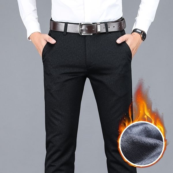 winter new men's warm casual pants business fashion fleece thick plaid trousers office stretch pants male brand 201125, Black
winter new men's warm casual pants business fashion fleece thick plaid trousers office stretch pants male brand 201125, Black