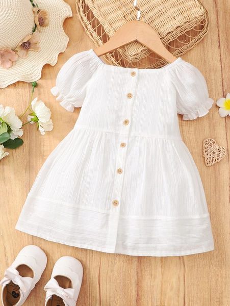 baby puff sleeve button front dress she, Red;yellow
baby puff sleeve button front dress she, Red;yellow