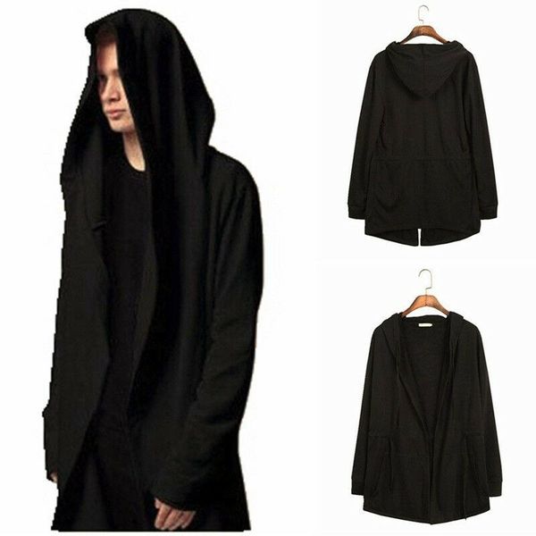 men's jackets men hooded long cardigan cloak hipster hip hop cape coat mens outwears overcoat jacket, Black;brown
men's jackets men hooded long cardigan cloak hipster hip hop cape coat mens outwears overcoat jacket, Black;brown
