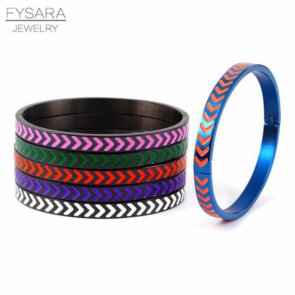 fysara punk arrow charm cuff enamel bracelet bangles titanium steel multi color bangle for women statement jewelry sqcmje, Black
fysara punk arrow charm cuff enamel bracelet bangles titanium steel multi color bangle for women statement jewelry sqcmje, Black