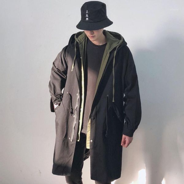 men's trench coats retro loose men coat casual black simple long windbreaker fashion mantaux homme korean mens overcoat large size mm60, Tan;black
men's trench coats retro loose men coat casual black simple long windbreaker fashion mantaux homme korean mens overcoat large size mm60, Tan;black
