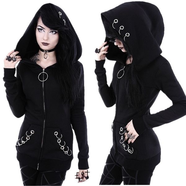 women's black gram long sleeve loose hooded hoop hoodie harajuku cotton streetwear solid hoodies women 201127
women's black gram long sleeve loose hooded hoop hoodie harajuku cotton streetwear solid hoodies women 201127