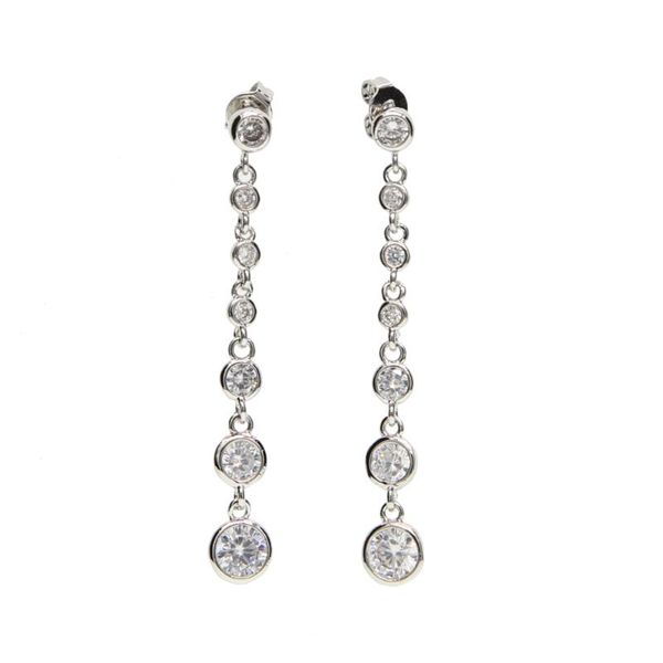 sparking bling + cz cubic zirconia bezel cz drop charm long tennis women silver color wedding gift luxury earring
sparking bling + cz cubic zirconia bezel cz drop charm long tennis women silver color wedding gift luxury earring