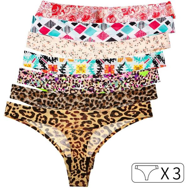 3pcs women thong leopard panties seamless g string underwear ice silk t back girls briefs size -xxl, Black;pink
3pcs women thong leopard panties seamless g string underwear ice silk t back girls briefs size -xxl, Black;pink