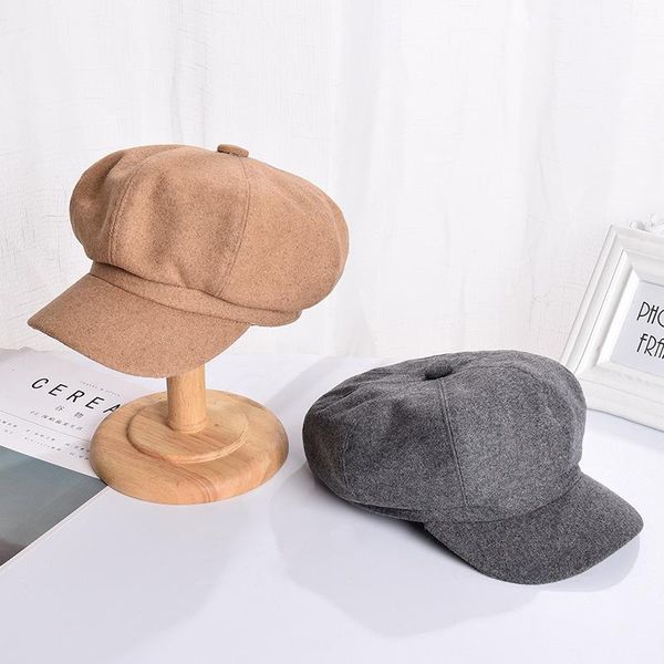 woolen hat women ins casual all-match solid boinas para mujer beret femme cappello donna winter berets for women czapka zimowa, Blue;gray
woolen hat women ins casual all-match solid boinas para mujer beret femme cappello donna winter berets for women czapka zimowa, Blue;gray