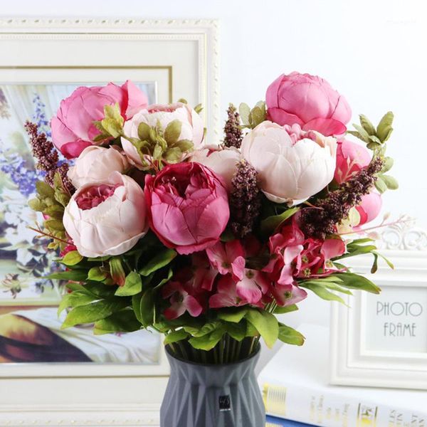 13 heads bouque artificial decoration flowers silk flower european fall vivid peony fake leaf wedding home party decoration1
13 heads bouque artificial decoration flowers silk flower european fall vivid peony fake leaf wedding home party decoration1