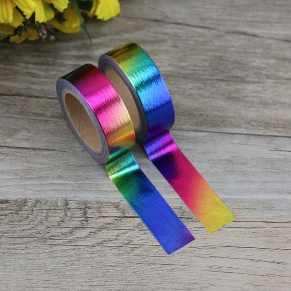 5pieces/lot2pcs/lot decorative rainbow solid golden foil washi tape paper for scrapbook bullet journal adhesive tape 15mmx10m school su 2016
5pieces/lot2pcs/lot decorative rainbow solid golden foil washi tape paper for scrapbook bullet journal adhesive tape 15mmx10m school su 2016
