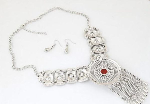 wedding bridal circle part pendant necklace earrings jewelry sets for women bbyacl bde_home, Silver
wedding bridal circle part pendant necklace earrings jewelry sets for women bbyacl bde_home, Silver