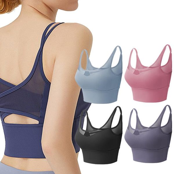 gym clothing women's bras tank seamless underwear fitness crop solid color lingerie with removable padded camisole yoga top, White;black
gym clothing women's bras tank seamless underwear fitness crop solid color lingerie with removable padded camisole yoga top, White;black
