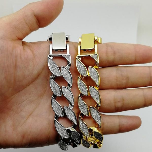 men's hip hop cuban chain link alloy bracelet ice out men's fashion charm gift bracelet wmtglh, Black
men's hip hop cuban chain link alloy bracelet ice out men's fashion charm gift bracelet wmtglh, Black