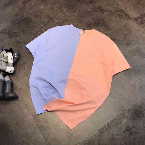 2022 factory wholesale new loe stitching summer versatile bottom irregular t-shirt street fashion loose short sleeve, White
2022 factory wholesale new loe stitching summer versatile bottom irregular t-shirt street fashion loose short sleeve, White