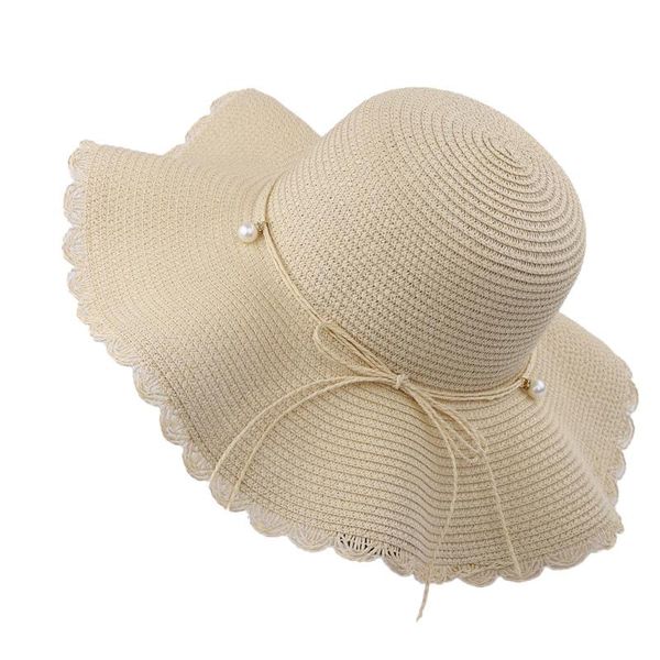 wide brim hats autumn women straw hat travel big brimmed with pearl fisherman woven wild handmade casual, Blue;gray
wide brim hats autumn women straw hat travel big brimmed with pearl fisherman woven wild handmade casual, Blue;gray