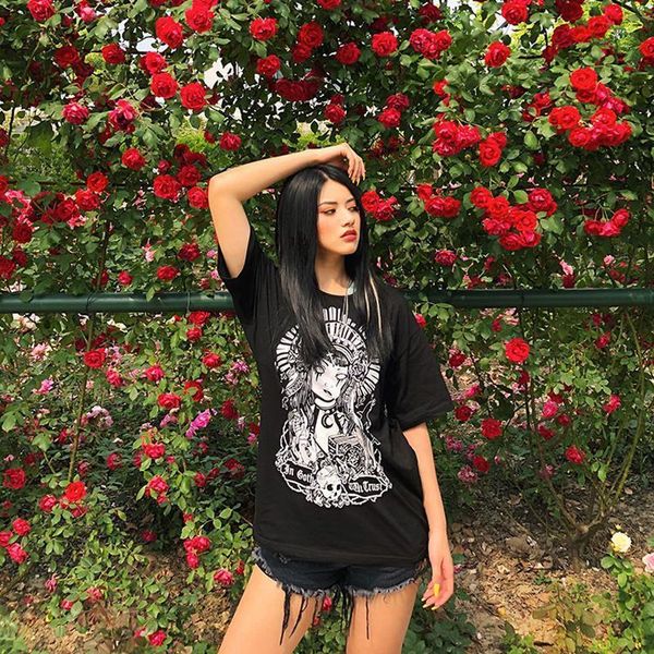 goth dark style cartoon print women's casual t shirts vintage gothic summer female clothes hip hop short sleeve shirts, White
goth dark style cartoon print women's casual t shirts vintage gothic summer female clothes hip hop short sleeve shirts, White