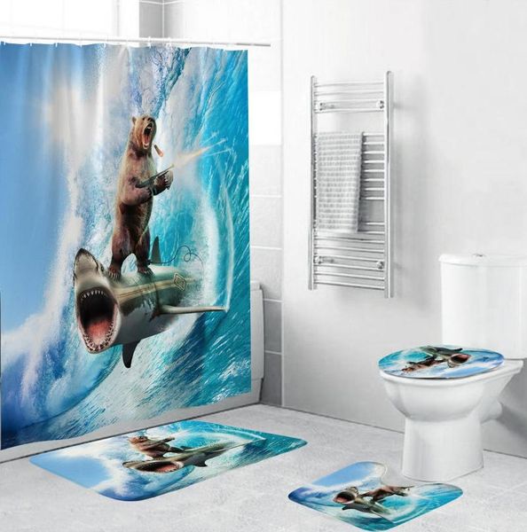 surfing wolf pattern shower curtain 3d waterproof curtains bathroom pedestal rug lid toilet cover bath mat set
surfing wolf pattern shower curtain 3d waterproof curtains bathroom pedestal rug lid toilet cover bath mat set