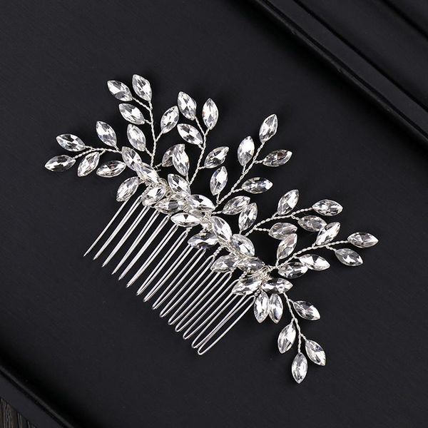 silvery leaf rhinestone hair combs bridal head jewelry wedding accessories elegant bride ornament for women, Golden;silver
silvery leaf rhinestone hair combs bridal head jewelry wedding accessories elegant bride ornament for women, Golden;silver