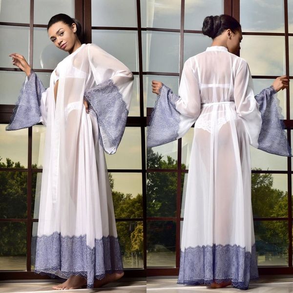 chiffon lace bridal bathrobe long sleeves illusion wedding sleepwear bath robes nightgowns robes women dress kimono, White;pink
chiffon lace bridal bathrobe long sleeves illusion wedding sleepwear bath robes nightgowns robes women dress kimono, White;pink