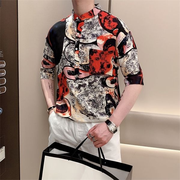 camisa flores style handsome pullover floral shirt men's summer clothes short sleeve mandarin collar moda hombre 2020 c1212, White;black
camisa flores style handsome pullover floral shirt men's summer clothes short sleeve mandarin collar moda hombre 2020 c1212, White;black