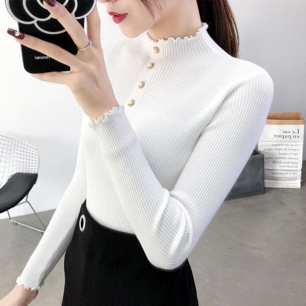 turtleneck women sweater high elastic solid color spring autumn fashion sweater jumpers female slim knitted pullovers, White;black
turtleneck women sweater high elastic solid color spring autumn fashion sweater jumpers female slim knitted pullovers, White;black
