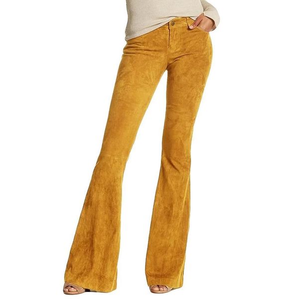wide flare pants women suede low waist solid color long trousers ladies stretch pants female streetwear pantalones mujer, Black;white
wide flare pants women suede low waist solid color long trousers ladies stretch pants female streetwear pantalones mujer, Black;white