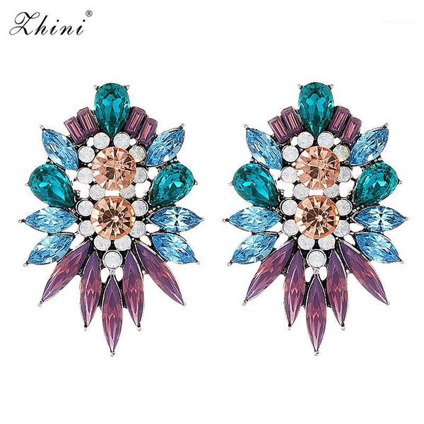 fashion color crystal stud earrings statement vintage rhinestone big maxi elegant flower earrings for women jewelry wholesale1, Golden;silver
fashion color crystal stud earrings statement vintage rhinestone big maxi elegant flower earrings for women jewelry wholesale1, Golden;silver