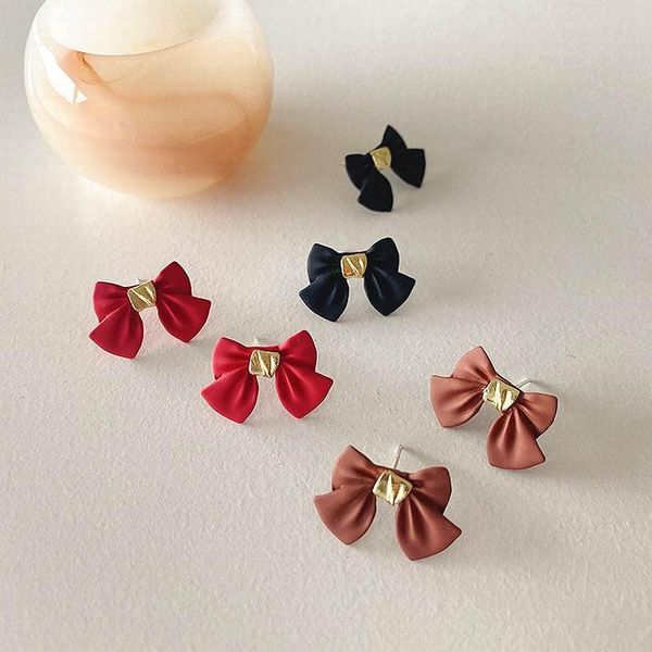 stud cute bowknot earrings for women 2021 jewelry korean simple small earings red black, Golden;silver
stud cute bowknot earrings for women 2021 jewelry korean simple small earings red black, Golden;silver