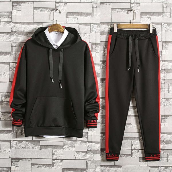 spring and autumn new korean sweater hooded fashion leisure sports two piece suit men's handsome, Gray
spring and autumn new korean sweater hooded fashion leisure sports two piece suit men's handsome, Gray