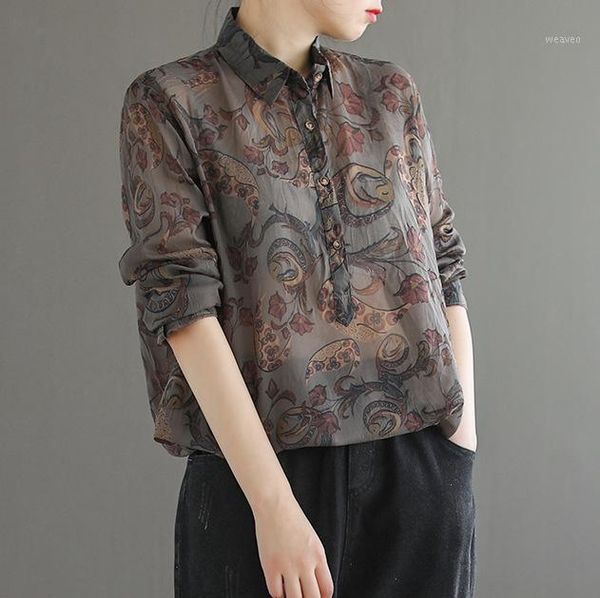 literary linen vintage shirt loose all-match casual chemise femme 2020 spring long sleeved retro printed blouses floral1, White
literary linen vintage shirt loose all-match casual chemise femme 2020 spring long sleeved retro printed blouses floral1, White