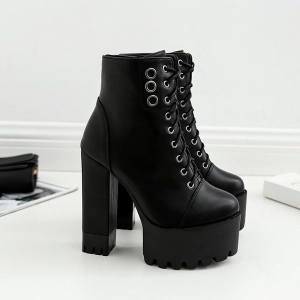 boots boussac round toe black punk high heel motorcycle women lace up thick ankle platform
boots boussac round toe black punk high heel motorcycle women lace up thick ankle platform
