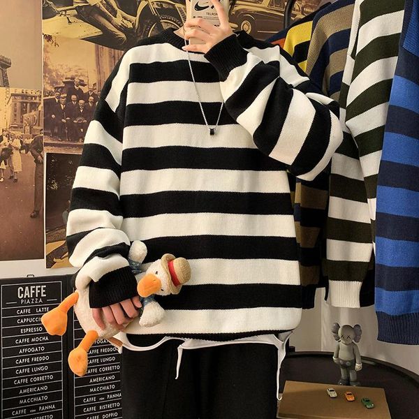 men's sweaters korean style man casual loose crewneck pullover winter knitted long sleeve pull hiver clothing db60m, White;black
men's sweaters korean style man casual loose crewneck pullover winter knitted long sleeve pull hiver clothing db60m, White;black
