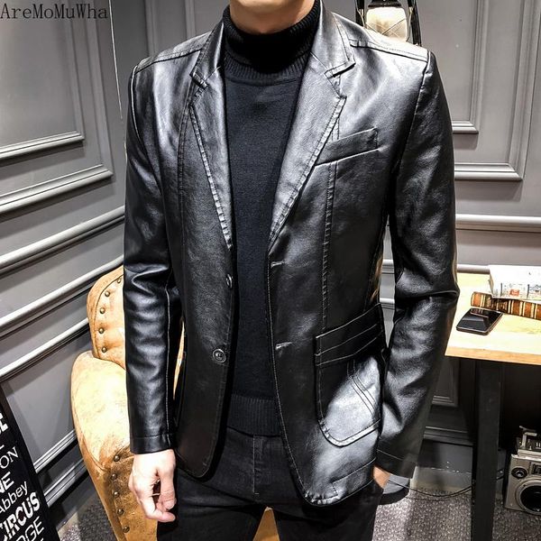 men's fur & faux 2021 autumn winter models lapel leather suit middle-aged business casual handsome male jacket, Black
men's fur & faux 2021 autumn winter models lapel leather suit middle-aged business casual handsome male jacket, Black