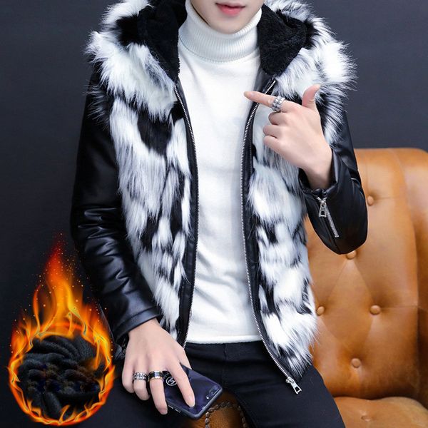 men's leather 2020 with hood winter jacket cotton fur a cashmere coat size m-xxl xxxl s1uh, Black
men's leather 2020 with hood winter jacket cotton fur a cashmere coat size m-xxl xxxl s1uh, Black