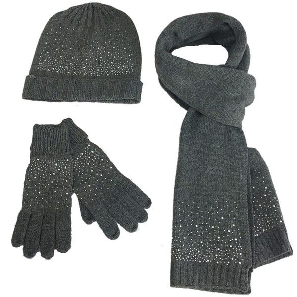 hats, scarves & gloves sets winter women wool thick hat scarf glove 3pcs set solid knitted hats caps neck warmers with acrylic rhinestone, Blue;gray
hats, scarves & gloves sets winter women wool thick hat scarf glove 3pcs set solid knitted hats caps neck warmers with acrylic rhinestone, Blue;gray