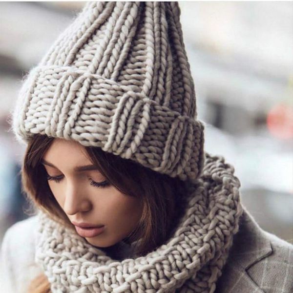 beanie/skull caps style ladies knitted hat winter warm pure color thick woolen, Blue;gray
beanie/skull caps style ladies knitted hat winter warm pure color thick woolen, Blue;gray