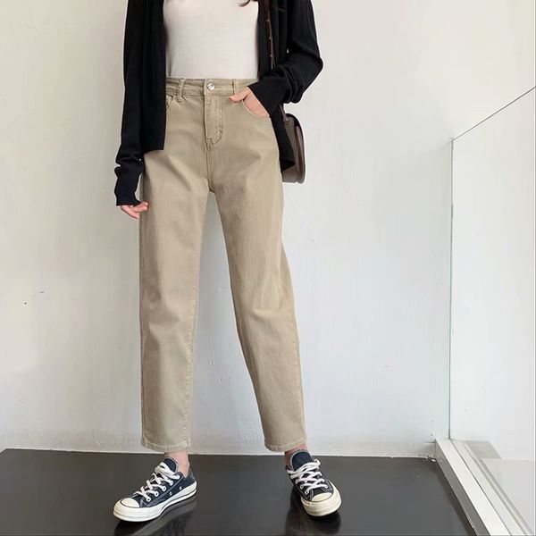 goplus new spring green khaki plus size jeans women's high waist mom jeans loose casual straight pants vaquero mujer c9865 201105, Blue
goplus new spring green khaki plus size jeans women's high waist mom jeans loose casual straight pants vaquero mujer c9865 201105, Blue