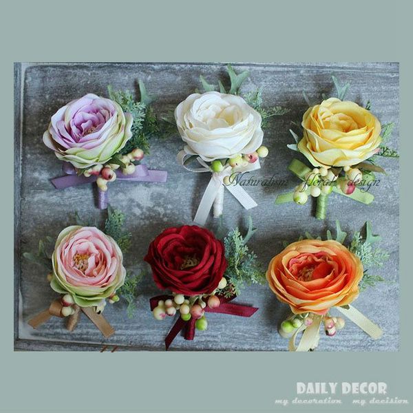 4pcs / lot artificial rose groom boutonniere brooch women wrist corsage bridal hand flowers wedding party flower white red pink
4pcs / lot artificial rose groom boutonniere brooch women wrist corsage bridal hand flowers wedding party flower white red pink