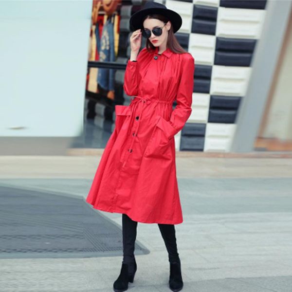 women's trench coats elegant womens long turn-down collar designer and jackets sashes solid women, Tan;black
women's trench coats elegant womens long turn-down collar designer and jackets sashes solid women, Tan;black
