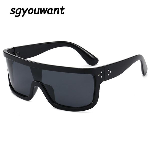 sunglasses sgyouwant big frame one-piece sun glasses men women brand designer siamese windproof eyewear double colors, White;black
sunglasses sgyouwant big frame one-piece sun glasses men women brand designer siamese windproof eyewear double colors, White;black