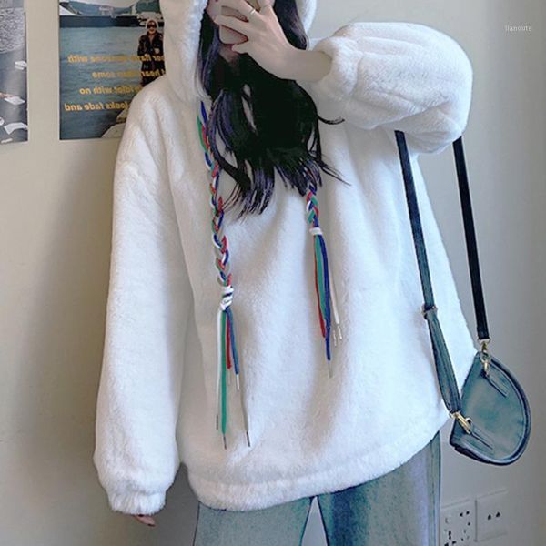 2021 drawstring women sweatshirt korean style plus velvet hooded loose long sleeve harajuku hoodies oversized winter hoodies1, Black
2021 drawstring women sweatshirt korean style plus velvet hooded loose long sleeve harajuku hoodies oversized winter hoodies1, Black