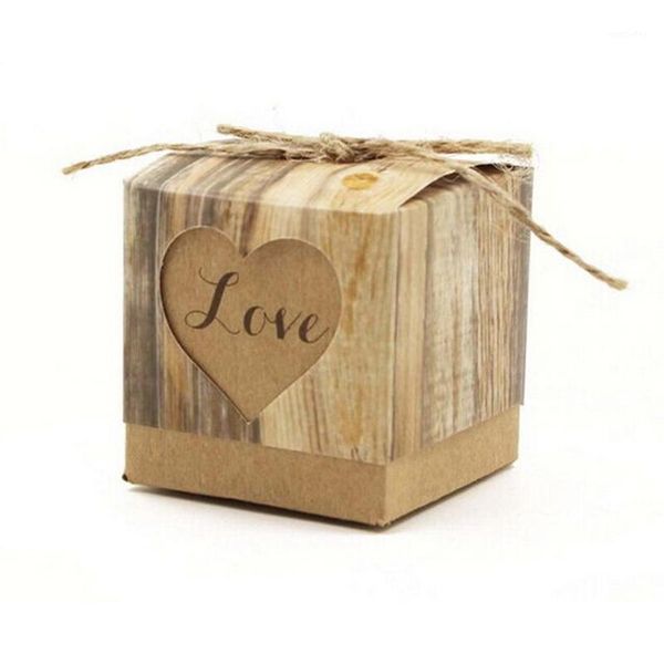gift wrap 50pcs wedding favour favor sweet cake candy boxes bags anniversary party kraft paper box1
