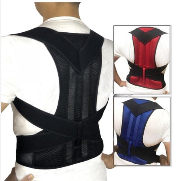 back support posture magnetic shoulder corrector brace belt therapy men women sports safety /100pcs, Black;blue
back support posture magnetic shoulder corrector brace belt therapy men women sports safety /100pcs, Black;blue